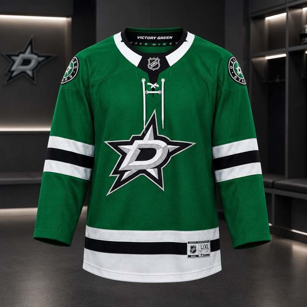 Fanatics Dallas Stars Breakaway Home Jersey Size L/XL Green Hockey